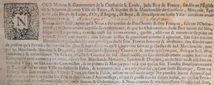 1759 France Tours  Confrairie de St. Louis accueille François Delavau