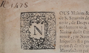 1759 France Tours  Confrairie de St. Louis accueille François Delavau