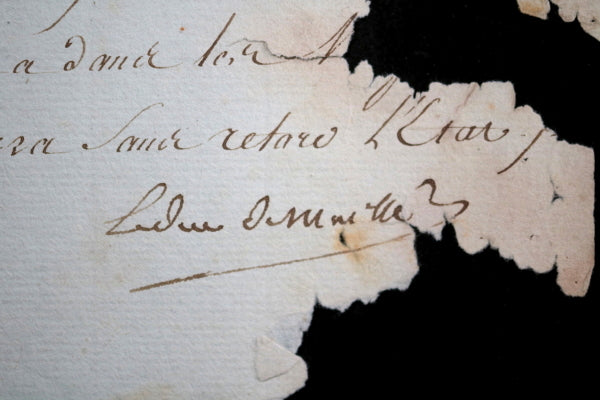 1789 France La Rochelle Duc de Maillé à Joly d'Aussy Milice Nationale