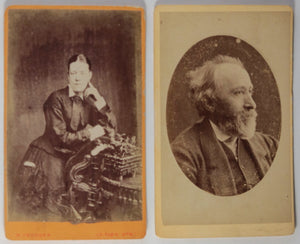 Late 1800s UK set of 4 CDV photos family, women, gentleman