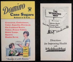 USA set of 4 food advertising & recipe booklets c. 1930s