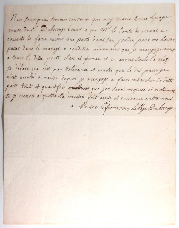 1774 Paris lettre Marie Anne LePage Duboccage écrivain poète saloniste