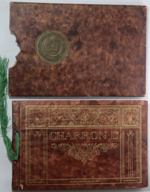 1912 France catalogue luxueux automobiles Charron, illustré Bofa