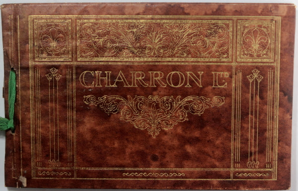 1912 France catalogue luxueux automobiles Charron, illustré Bofa