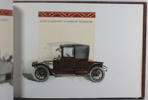 1912 France catalogue luxueux automobiles Charron, illustré Bofa