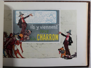 1912 France catalogue luxueux automobiles Charron, illustré Bofa