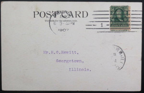 1907 USA humorous military postcard