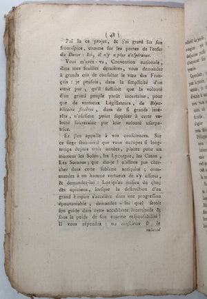 1795 Paris Révolution journal l’Accusateur Public N°. IX, X, XI