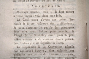 1795 Paris Révolution journal l’Accusateur Public N°. IX, X, XI