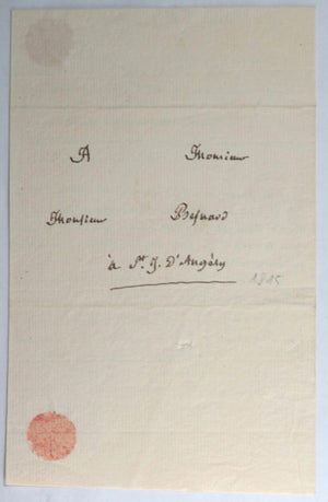 1813-16 France 4 lettres Abbé Dufrene grand vicaire St Jean d'Angély