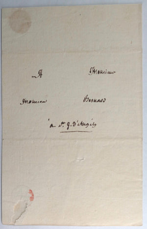 1813-16 France 4 lettres Abbé Dufrene grand vicaire St Jean d'Angély