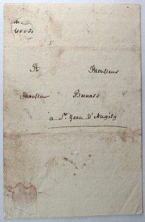 1813-16 France 4 lettres Abbé Dufrene grand vicaire St Jean d'Angély