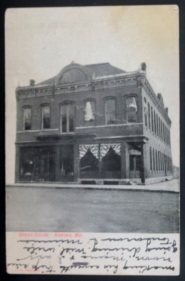 1907 USA postcard Opera House Kahoka Missouri