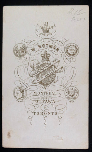 19th C.  Canada Toronto CDV photo of Queen Victoria by William Notman