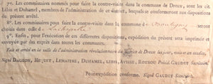 1794 recensement grains et farines district Dreux (Eure-et-Loir)