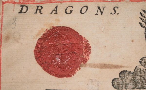 1783 France Régiment de La Rochefoucauld Dragons congé absolu