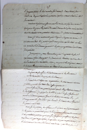 1776 La Rochelle 2 lettres intendant Meulan d’Ablois à M. d’Aussy