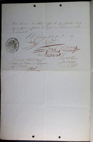 1802-1814 France 4 documents militaires Beaurain 55e,110e,Colonial