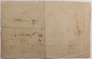 1795 billet de transport, de Libourne à Bordeaux