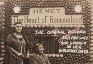 USA 1922 California photo postcard Hemet 'Original Ramona'