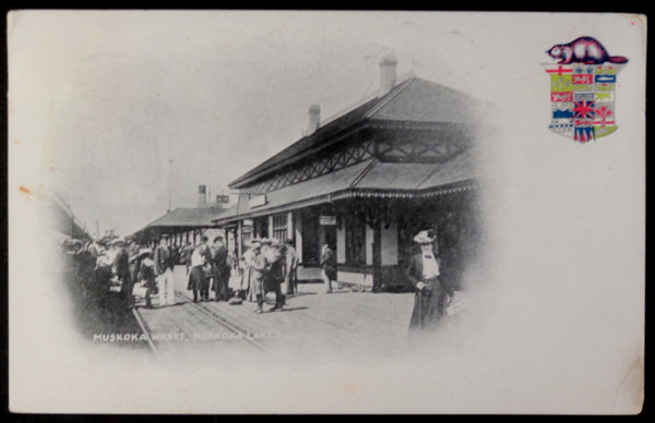 Pre-1907 Canada postcard Muskoka Wharf Ontario