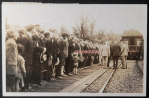 1927 Kenora Ontario Canada photo postcard Prince of Wales rail stop