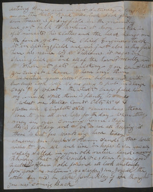 1849 USA letter from Urbana OH to Lee County IA