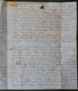 1849 USA letter from Urbana OH to Lee County IA