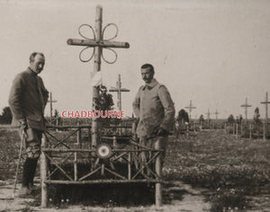 Guerre 14-18 France carte postale photo tombe soldat français