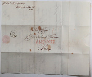 1800 letter American Consul Spain to Richard Codman Boston merchant