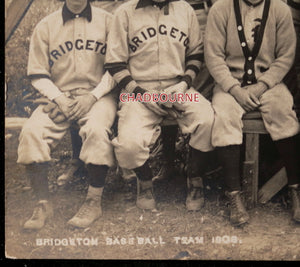 1908 USA photo postcard Bridgeton NJ semipro baseball team