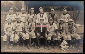 1908 USA photo postcard Bridgeton NJ semipro baseball team