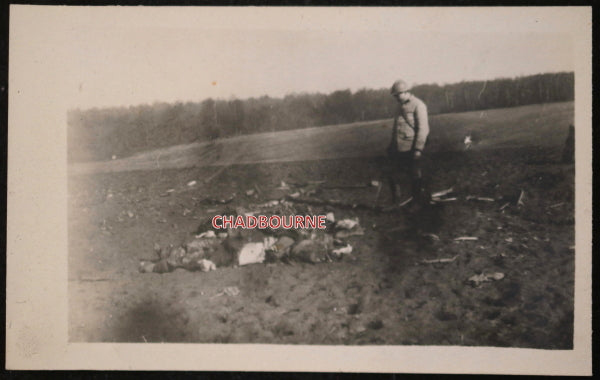 1915 Guerre 14-18 France Marne photo soldats tués