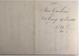 1881 Scotland 3 letters Army Highlanders order Bordeaux Wine