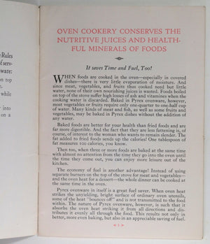 1931 USA Pyrex recipe book ‘Getting the Most out of Foods’