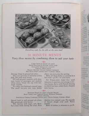 1931 USA Pyrex recipe book ‘Getting the Most out of Foods’