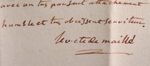 1784 France livraison baril café St. Domingue Foäche au Vicomte Maillé