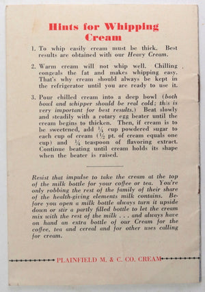 USA three (3) vintage small recipe pamphlets