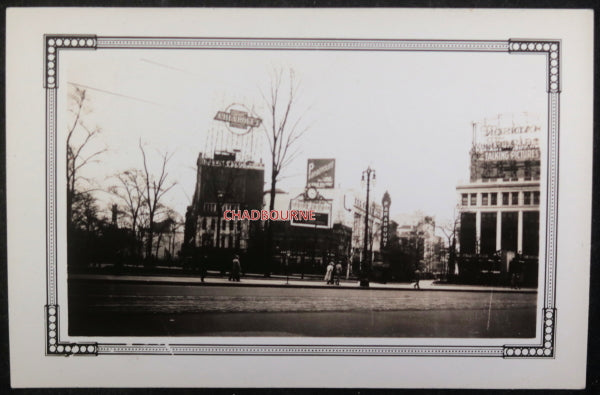 1929 USA set of 4 photos of Detroit architecture