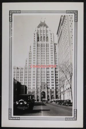 1929 USA set of 4 photos of Detroit architecture