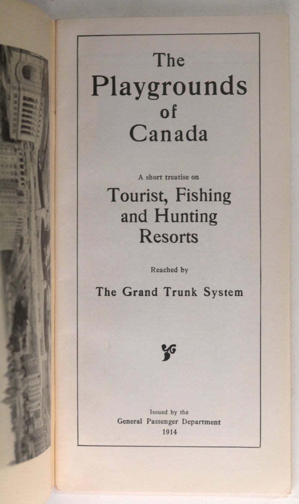 1914 Canada GTR railway pamphlet ‘PLAYGROUNDS of CANADA New England‘