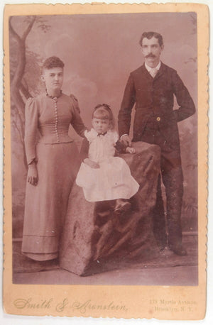 Late 1800s USA 3 cabinet card photos Brooklin (2) Detroit (1)