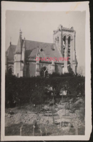 Guerre 14-18 photo chapelle funéraire des Marquis d’Havrincourt