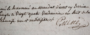 1799 France ordre d’arrestation Langres (Haute Marne)