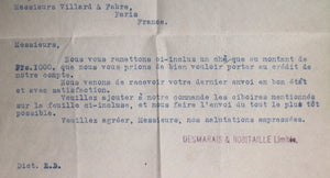 1910 Montréal, feuille avec en-tête ornements d'églises, croix, vases