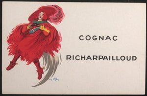 c. 1930 France advertising postcard for Richarpailloud Cognac