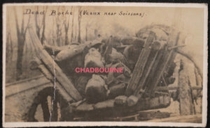 WW1 France 2 small photos of soldiers KIA