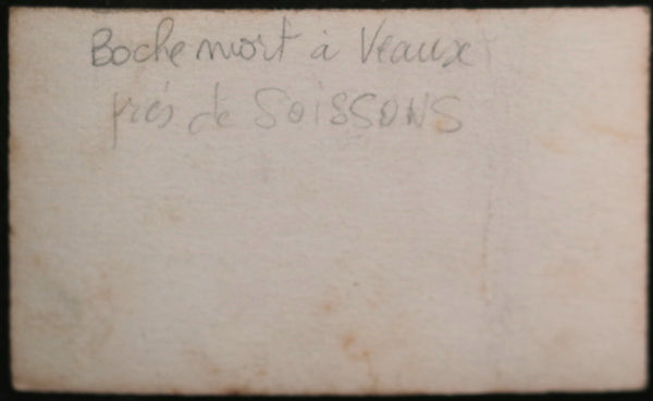 WW1 France 2 small photos of soldiers KIA