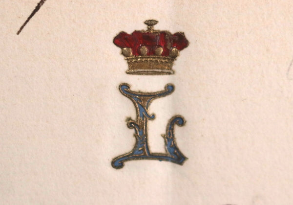 1881  Paris letter with UK family crest