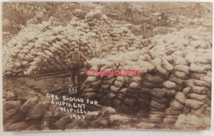 1907 Canada photo postcard Nipissing silver mine ore Cobalt Ontario